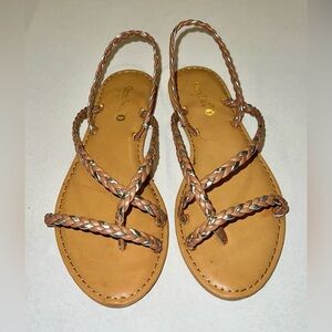 Sunny Feet braided straps sandals (7.5)